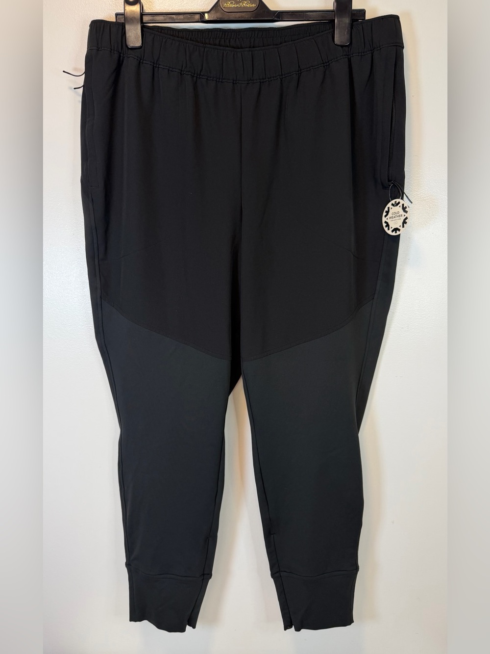 CALIA Cold Dash Black Two-Tone Running Pants High Rise Ankle Length Women’s XL